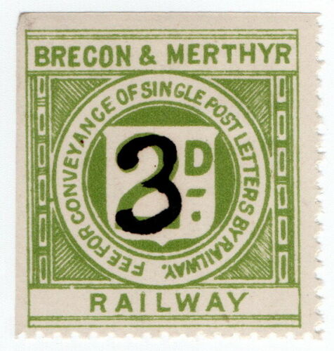Railway Letter Stamps Brecon and Merthyr Railway
